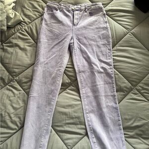 Zenana skinny vintage denim jeans in lilac purple size XL